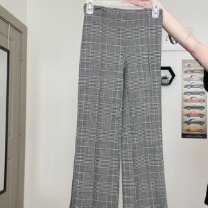 Plaid stretchy pants